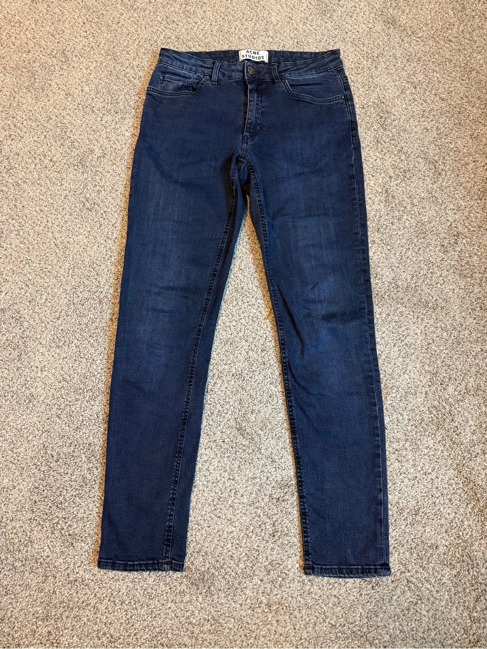 Acne Dark Indigo Skinny Jeans